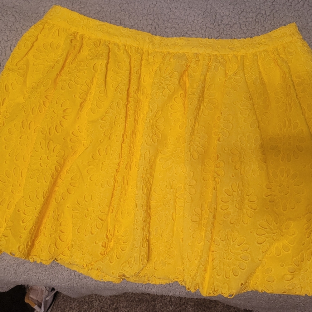 Lilly Pulitzer Leah Eyelet Bubble Skirt